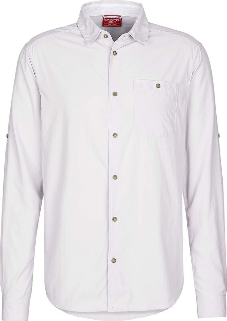 Craghoppers NosiLife Nuoro LS Shirt II Outdoor Hemd Herren, Größe:XXL, Farbe:White