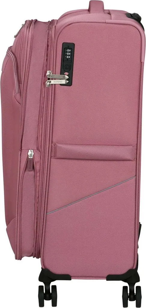 Valise Summerride 69cm extensible avec serrure TSA Lilas Pink robuste - 5