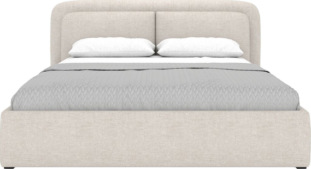 FEDVE Polsterbett Skalo mit Polsterrahmen 160x200 cm, Sandbraun