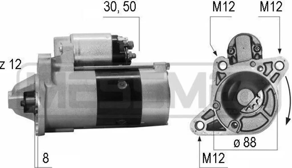 Démarrage difficile Mazda ? Démarreur ERA 220520A - Remplace RF5C18400