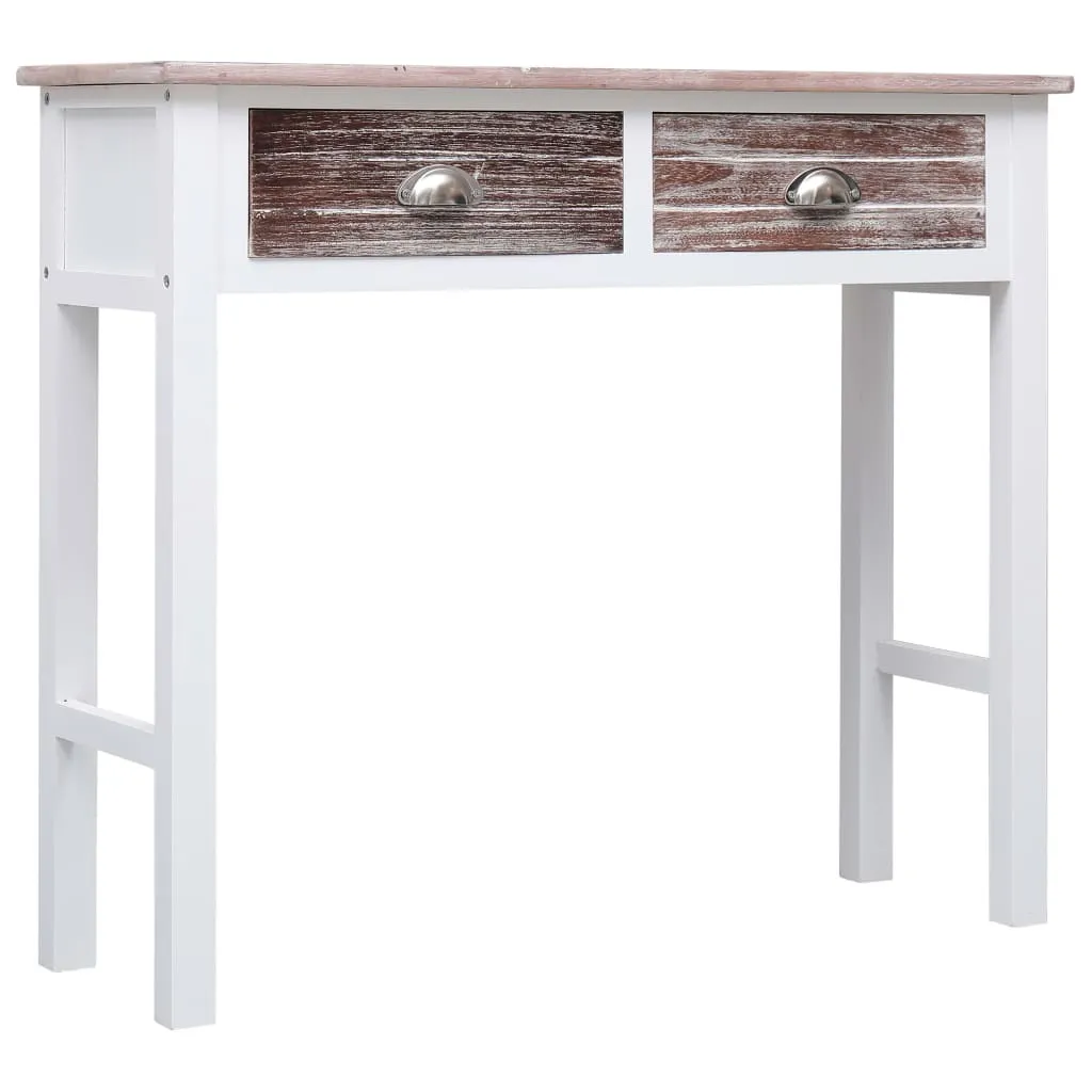 Console de Couloir Marron en Bois 90 cm Meuble d'Entrée Design vidaXL