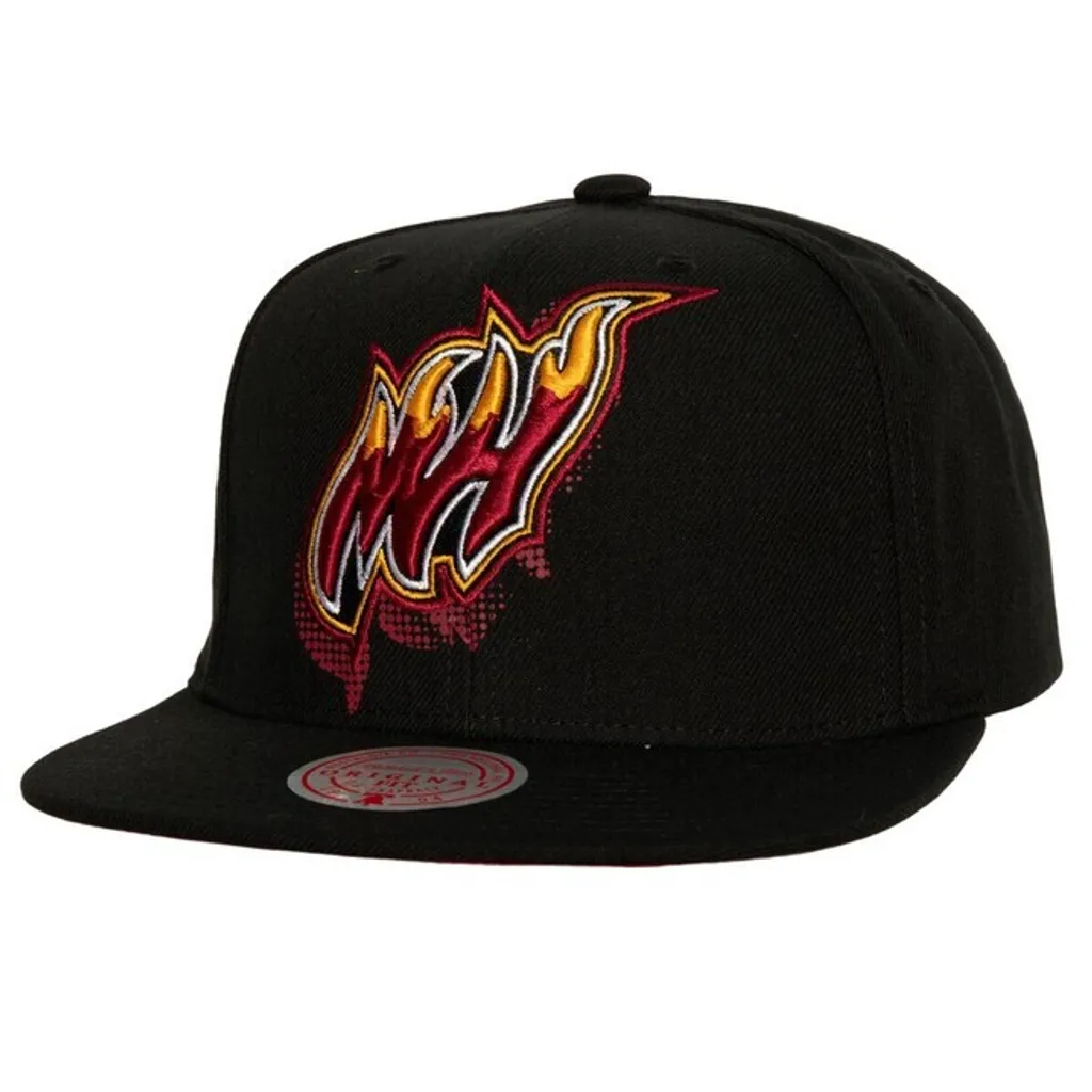 Mitchell & Ness Snapback Miami Heat Big Face 7.0 Nero - NBA Original