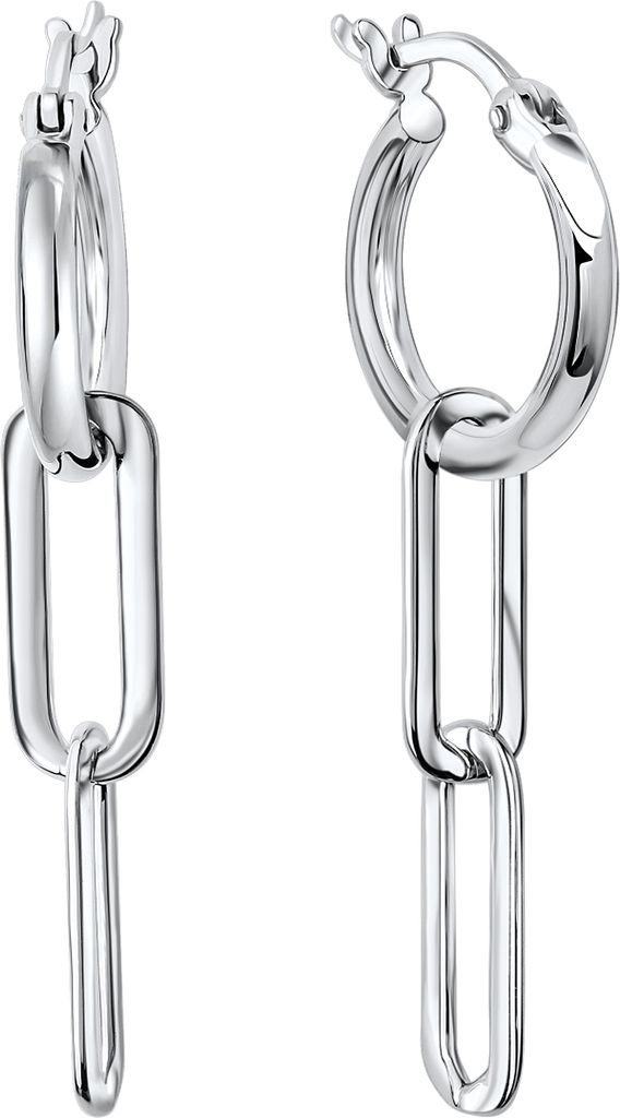 V Creolen 925/- Sterling Silber 3,6cm weiß 271210313R