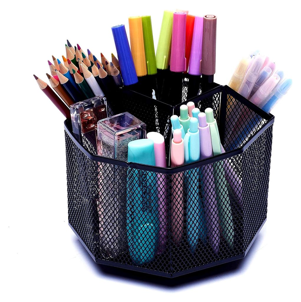 360° drehbarer Schreibtisch-Organizer, Spinnenhalter, drehbares Aufbewahrungssystem mit rutschfester Basis für Schrein, Kosmetik und Kunsthandwerk