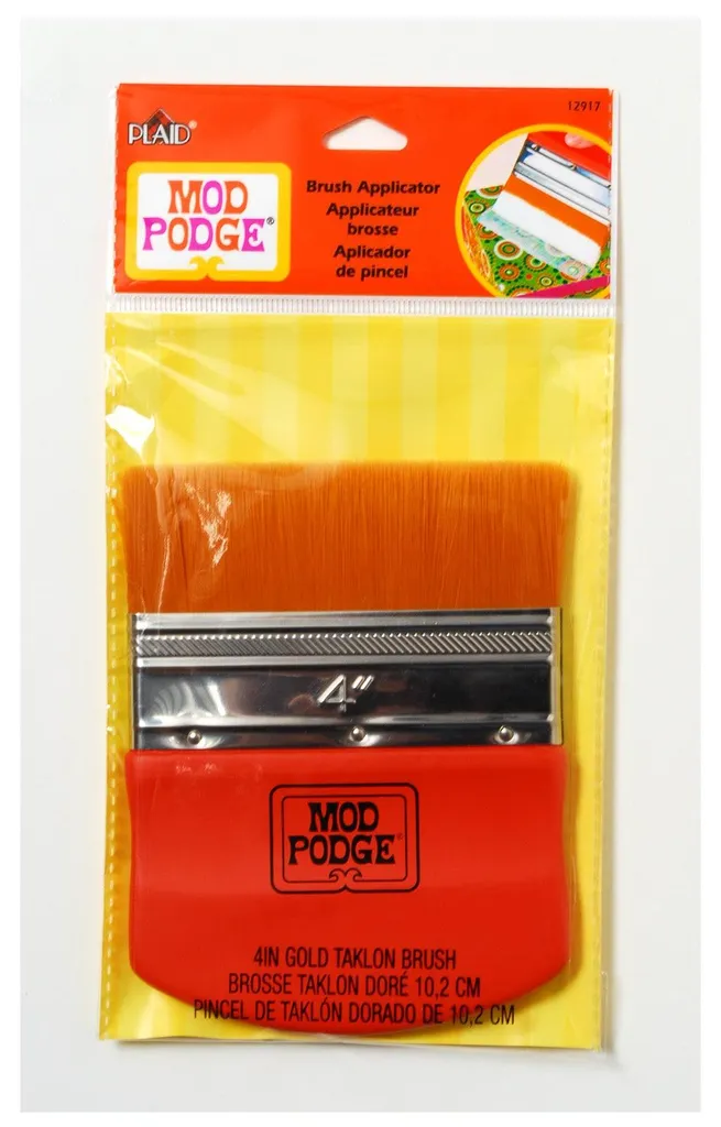 Pinceau Plat Large pour Vernis Colle Mod Podge - Applicateur 102 mm