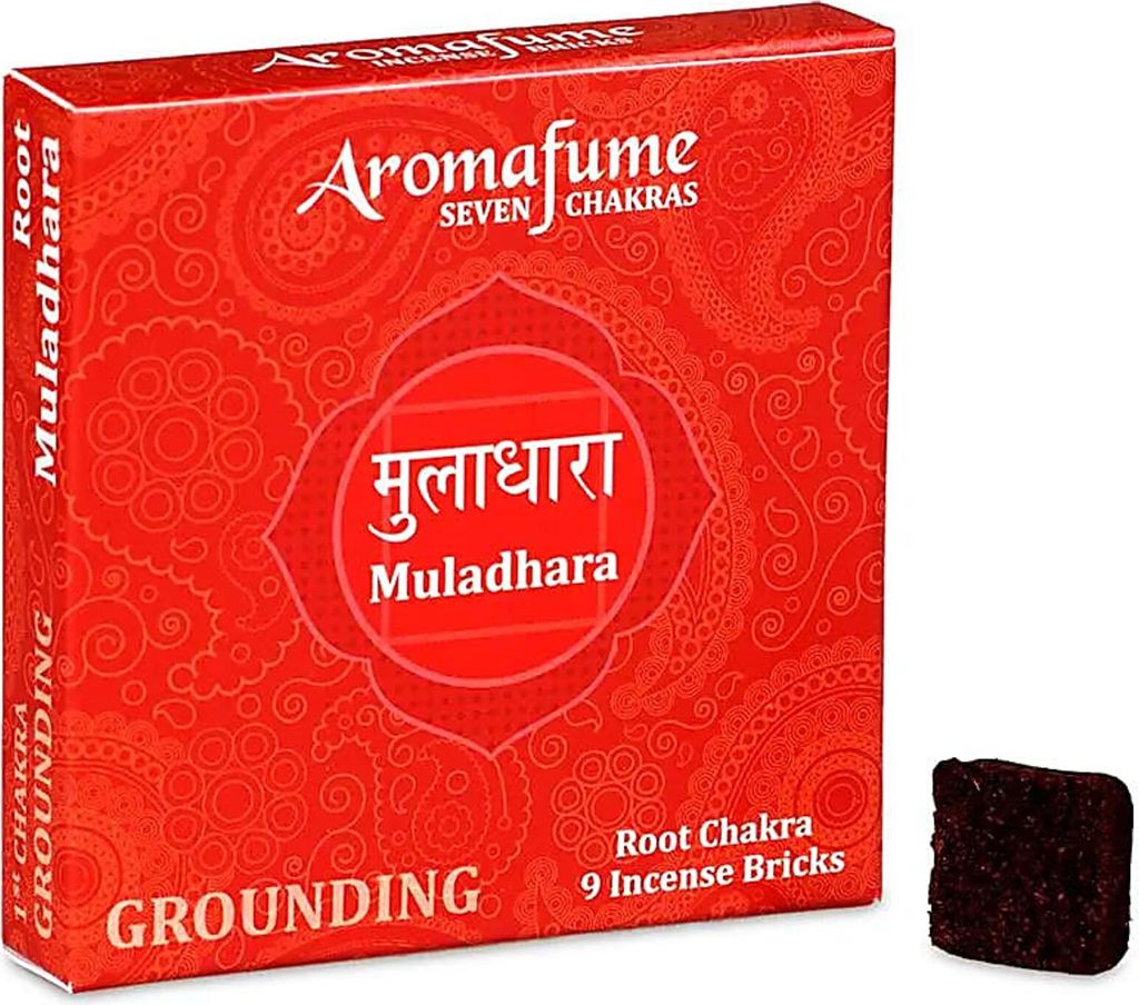 Aromafume Chakra Räuchersteine 1. Chakra – 40 g Packung mit 3 Stück