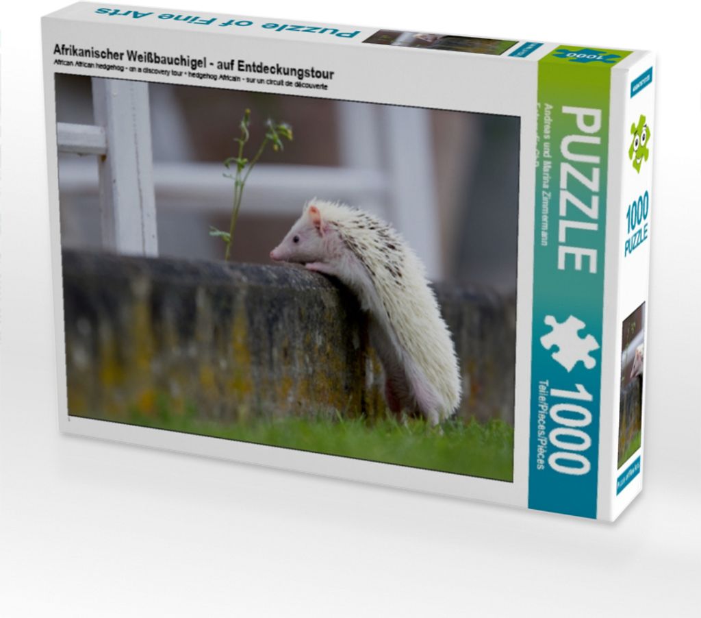 Calvendo Afrikanischer Weißbauchigel - auf Entdeckungstour 1000 Teile Puzzle quer 640x480mm, und Marina Zimmermann Fotograf; 7458322