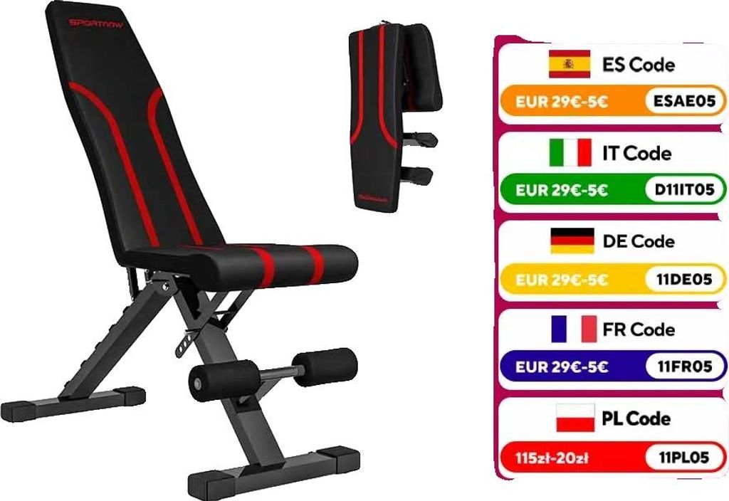 Gewichtsbänke, verstellbare Neigung, faltbares Design, schwarz
