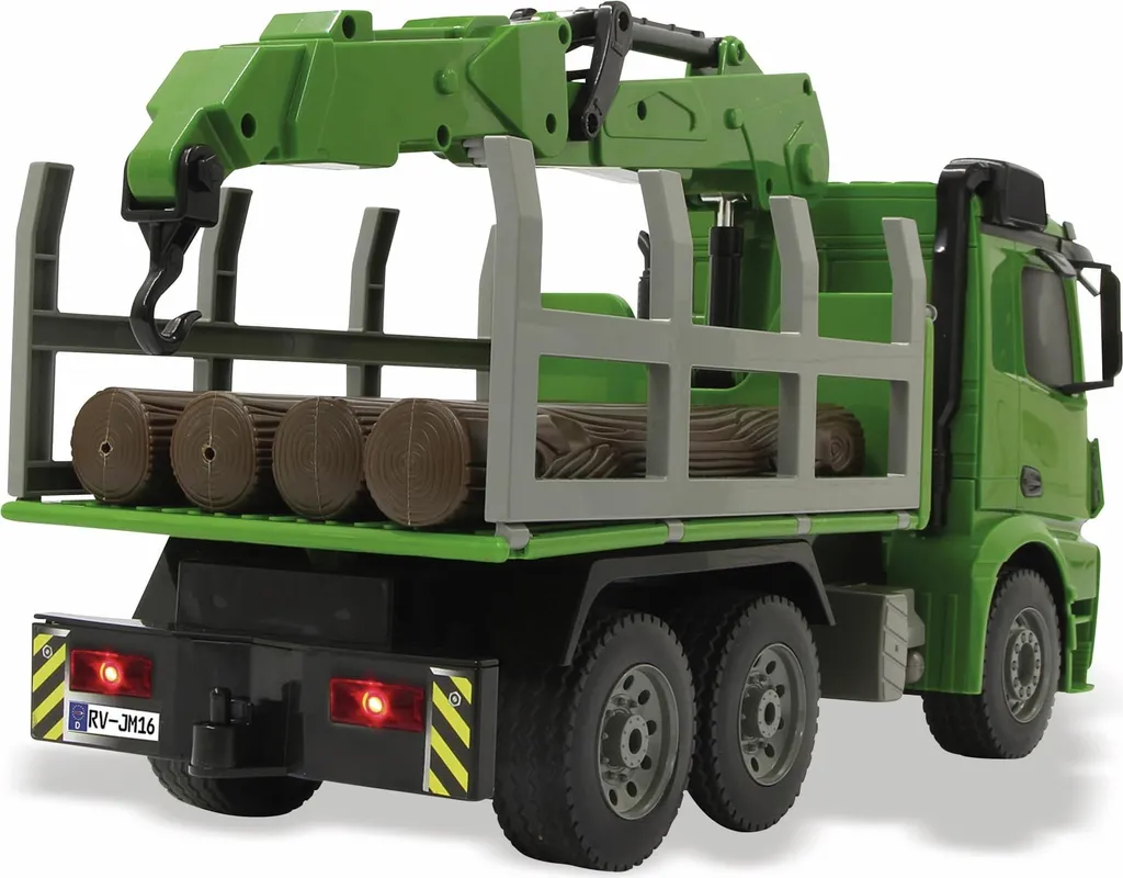 Jamara Camion Mercedes-Benz Arocs 1:20 avec Grue à Bois 2,4GHz 6+