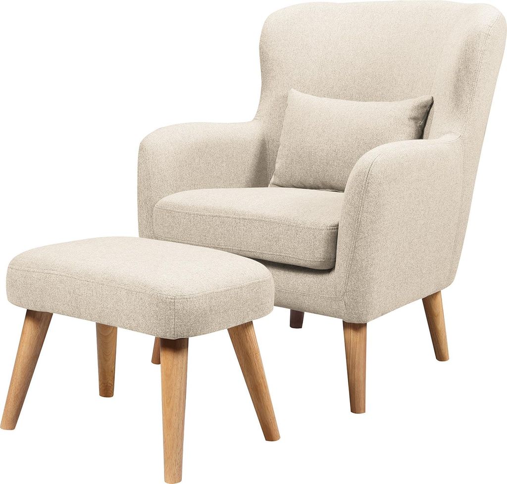 home24 Sessel mit Hocker Produktbild 