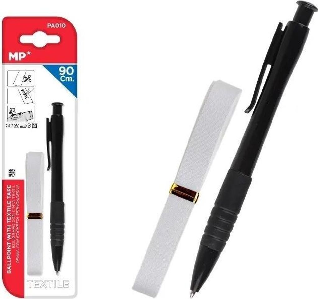 Etykiety naprasowanki do oznaczania ubrań z długopisem