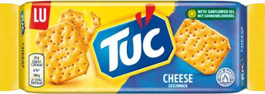 Tuc Cracker Cheese Snack Klassiker Salzgebäck mit Käse Tuc Cracker Cheese Snack Klassiker Salzgebäck mit Käse