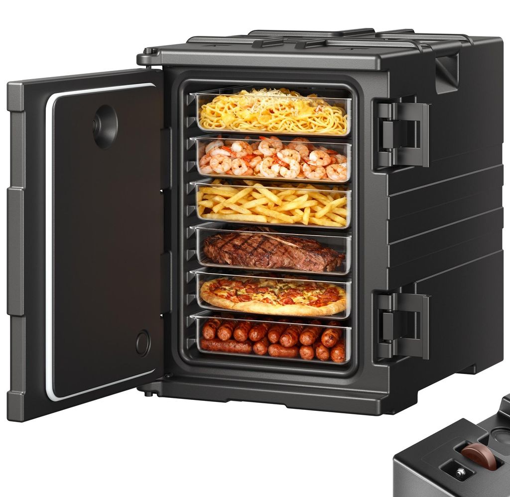 VEVOR Porte-conteneurs alimentaires isolés, 82 Qt Hot Box Image du produit 