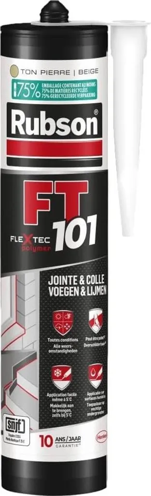 Mastic Rubson FT101 280ml Ton Pierre: Étanchéité Pro, Fissure Mur