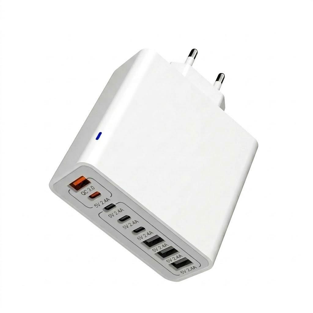 65W Handyladegerät mit 8 Anschlüssen mit intelligentem Produktbild 