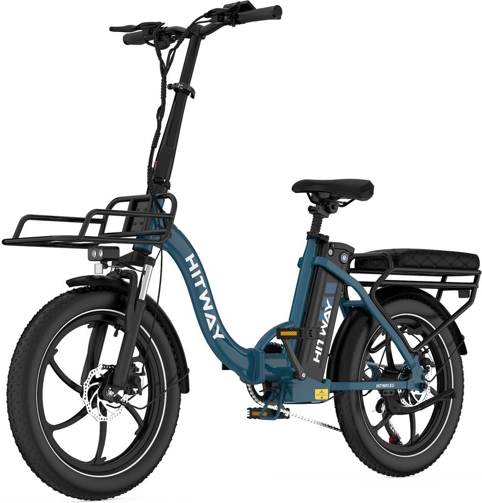 HITWAY E Bike BK6SL1-36V15.6Ah mit 250W Motor, Elektrofahrrad 20 Zoll, 70-150km Reichweite, 7-Gang, APP-Steuerung, faltbar, IP54 wasserdicht Pedelec