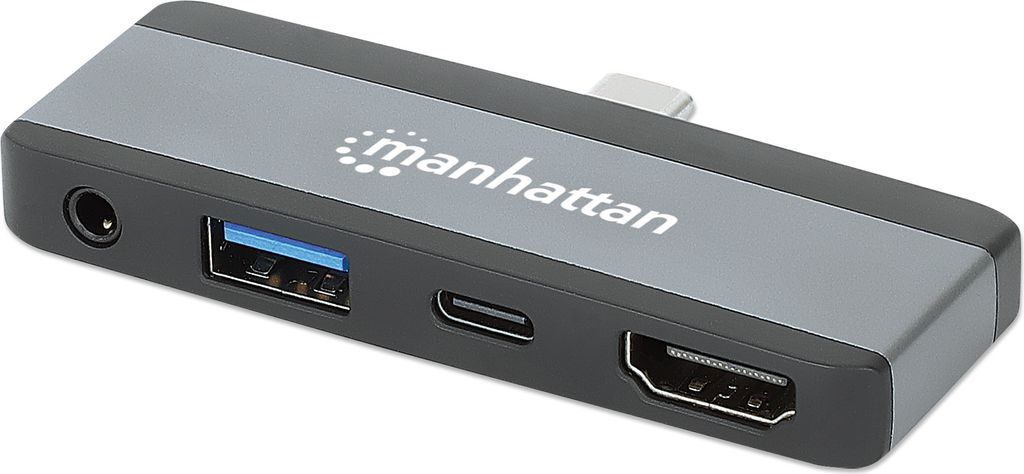 MANHATTAN USB-C PD auf HDMI 4-in-1 Mobile Dockingstation Produktbild 
