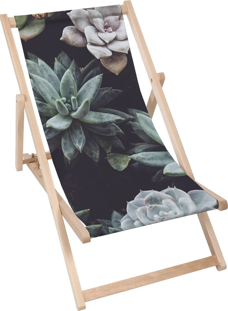 Sdraio Dreamroots Legno Faggio Pieghevole: Lettino Design Succulente