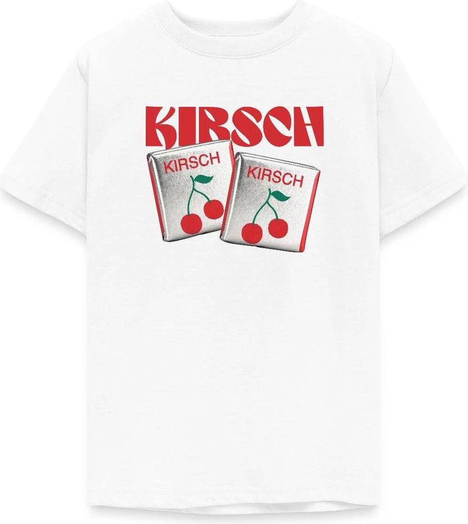 Spreadshirt Halloren Frukas Kirsche Fasching Teenager T-Shirt, 152/164 (12-14 Jahre), Weiß