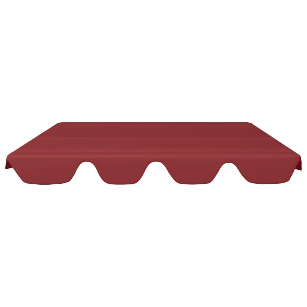 "Winter Sale" Pavillons & Partyzelte - Rot Ersatzdach für Hollywoodschaukel Weinrot 150/130x105/70cm DE7632958