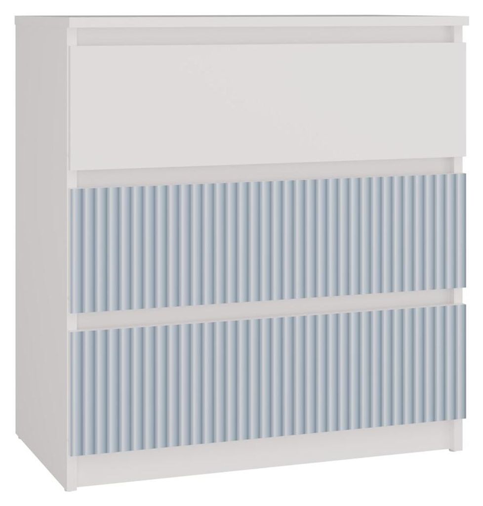 Topeshop M3 FR BLUE, Modrá, Bílá, 3 zásuvka/zásuvek, Obrázek produktu 