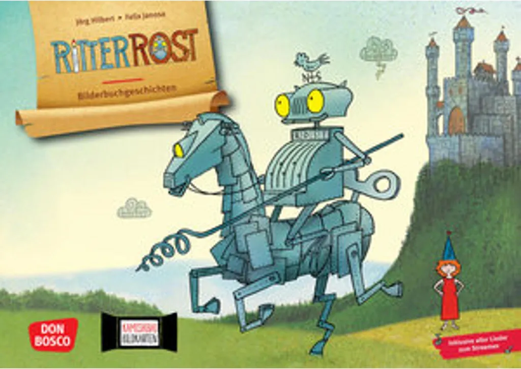 Captiver l'Attention des Enfants : Set Kamishibai Ritter Rost Anti-Reflet