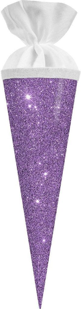 Goldbuch Geschwistertüte Glitter violett 10x30 cm mit Produktbild 