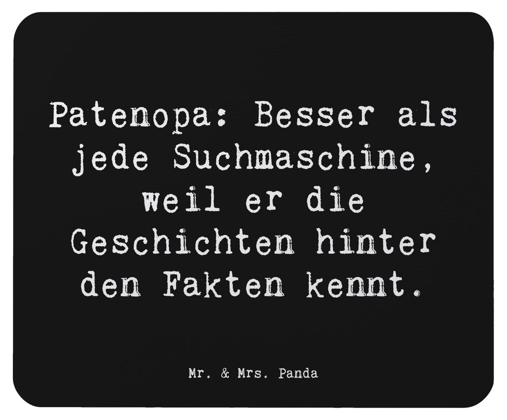 Mr. & Mrs. Panda Mouse Pad Spruch Patenopa Geschichten - Produktbild 