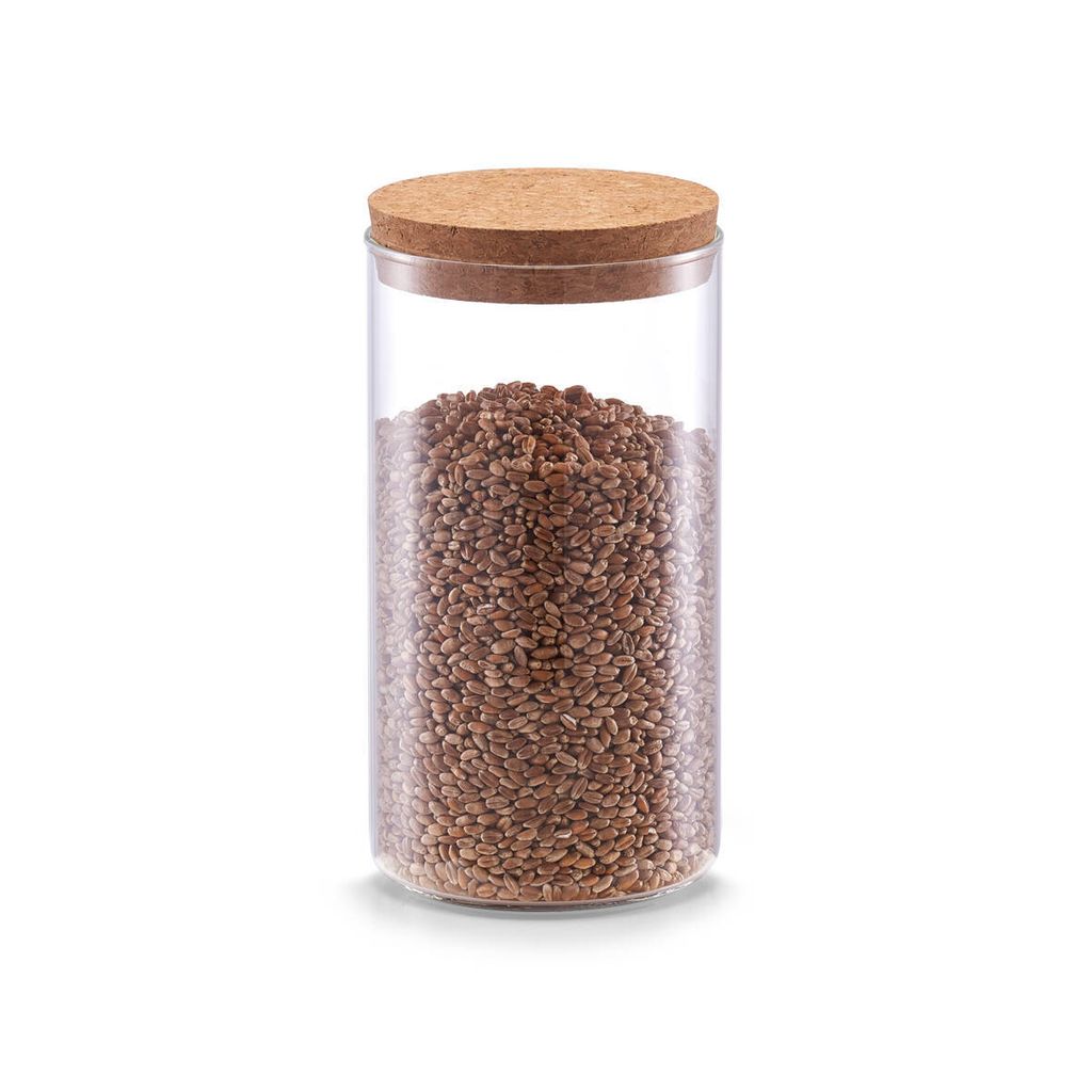 Barattolo sottile con coperchio in sughero, 1100 ml Immagine del prodotto 