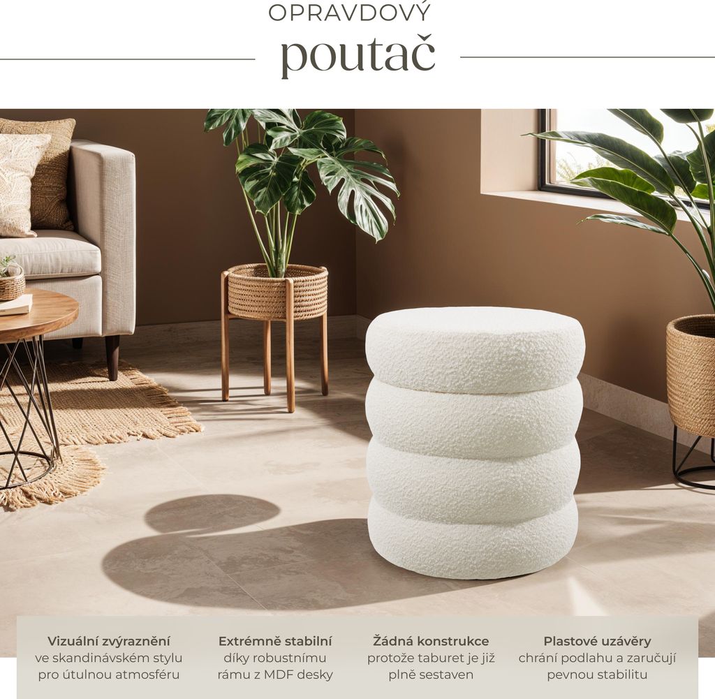 Stolička s úložným prostorem Altu 42 x 42 x 47 cm Obrázek produktu 4