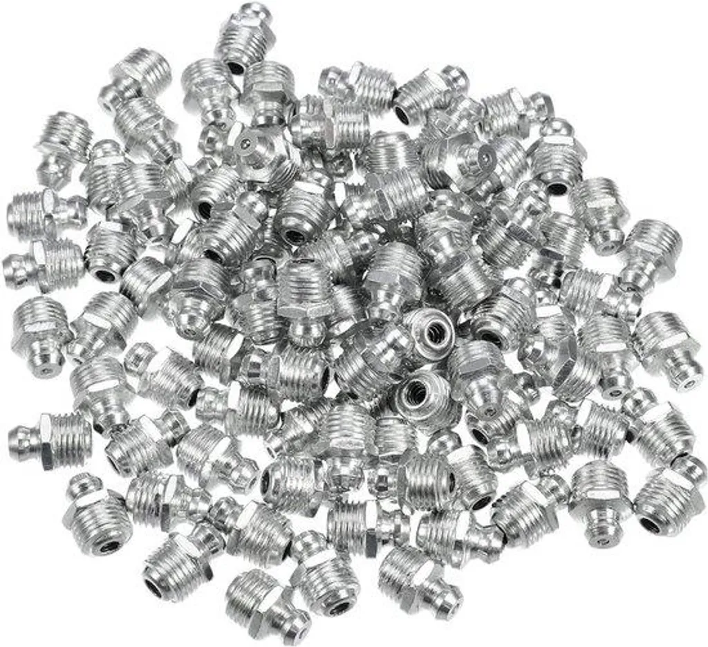Graisseurs droits M10 x 1,0 en acier galvanisé pour voiture - Lot de 10