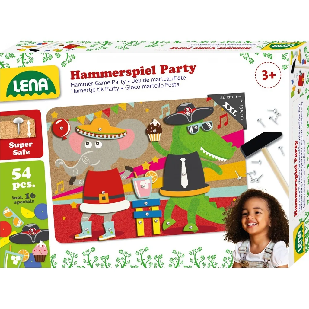 Jeu de marteau Party - Boîte pliante bois robuste - Jeu réactif