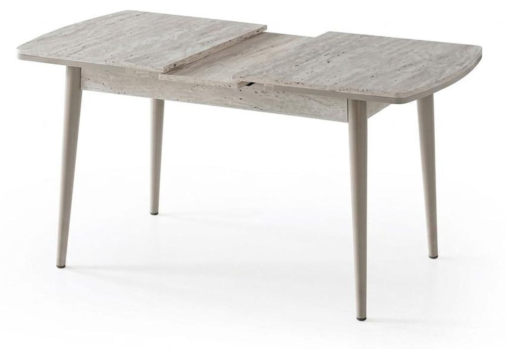 Esstisch Travertin Bequem Moderner Komfortabel Beige Klappbar