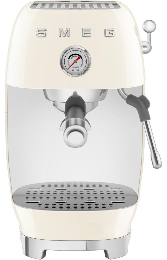SMEG ECF03CREU Siebträgermaschine creme, 50's Style