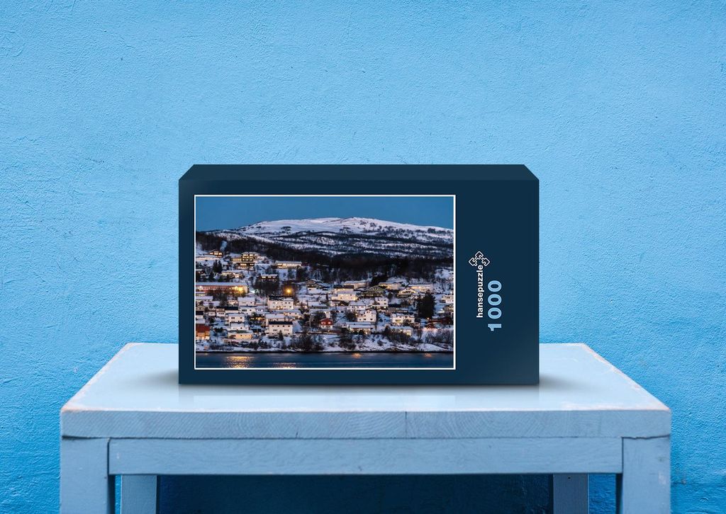 hansepuzzle 27803 - Norwegen Puzzle, 1000 Teile, Orte, 60,0 x 46,0cm mit hochwertiger Aufbewahrung, Kartonbox und wiederverschließbarem Beutel
