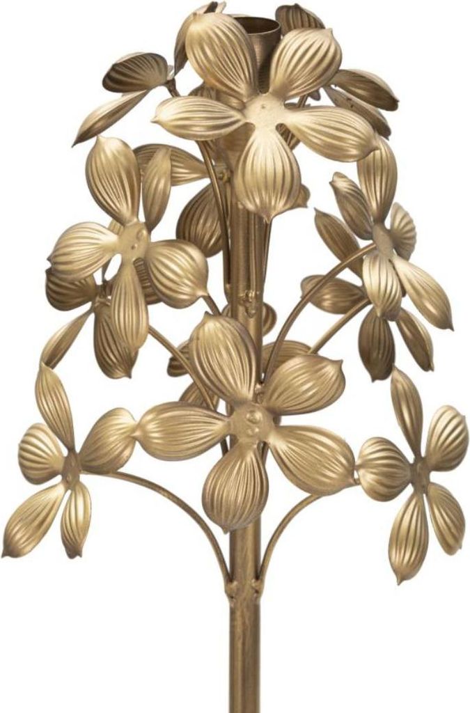 Kerzenständer Flowy 17 x 118 x 17 cm Metall Gold