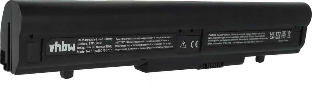 vhbw Akku kompatibel mit Medion MD97971, MD97969, MD97941, MD98009, MD97993, MD97972, MD97873, MD98250, MD98071 Notebook (4400 mAh, 14,8 V, Li-Ion)