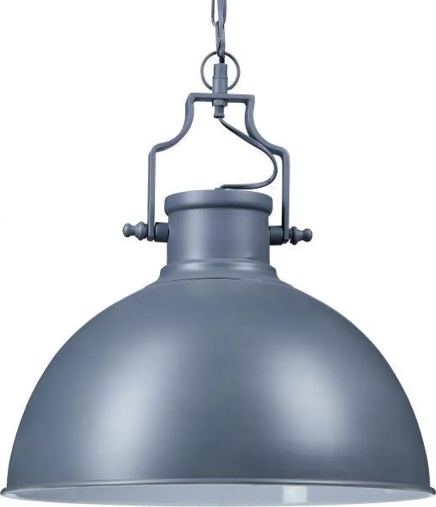 Lampada a sospensione design industriale in metallo nero - Illuminazione Interni