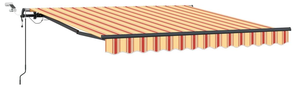 Markisenstoff mit Gelb und Orange 300 x 250 cm Polyester