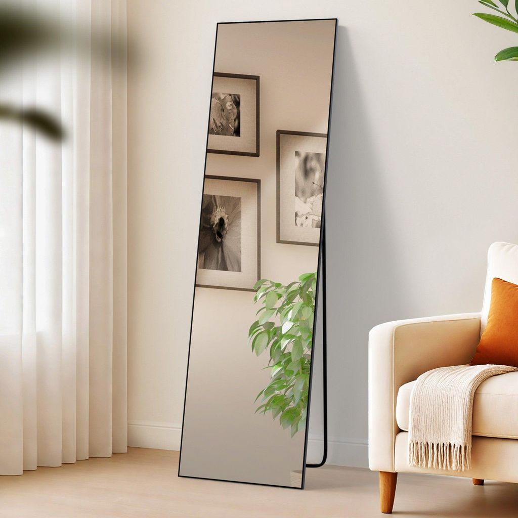 Spiegel Benicia, Farbe:schwarz-matt, Größe:150x50 cm