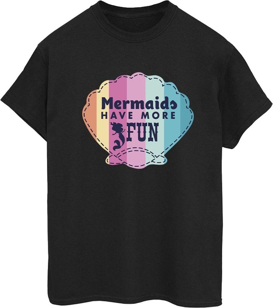 Disney - "The Little Mermaid Fun" T-Shirt für Damen BI31050 (L) (Schwarz)