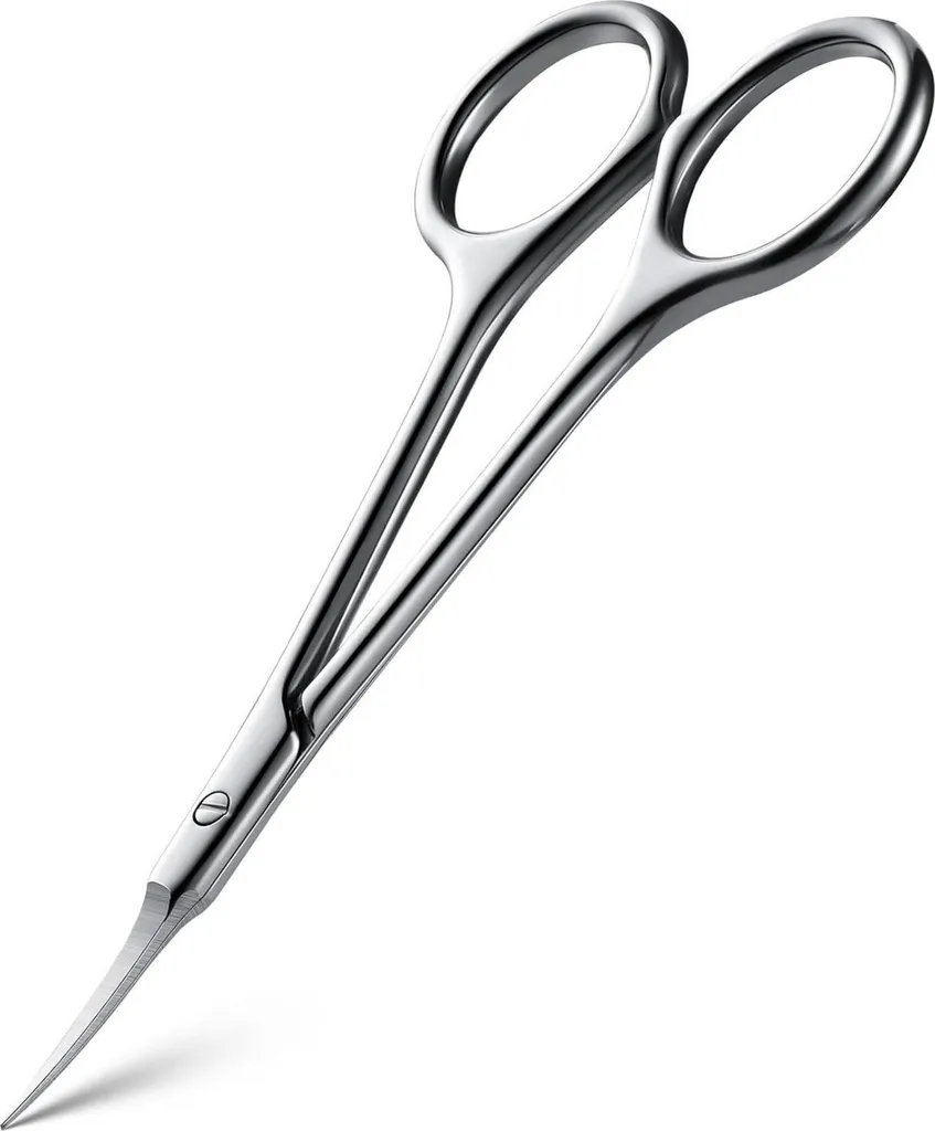 BEZOX Forbici curve extra fini per cuticole in acciaio inossidabile