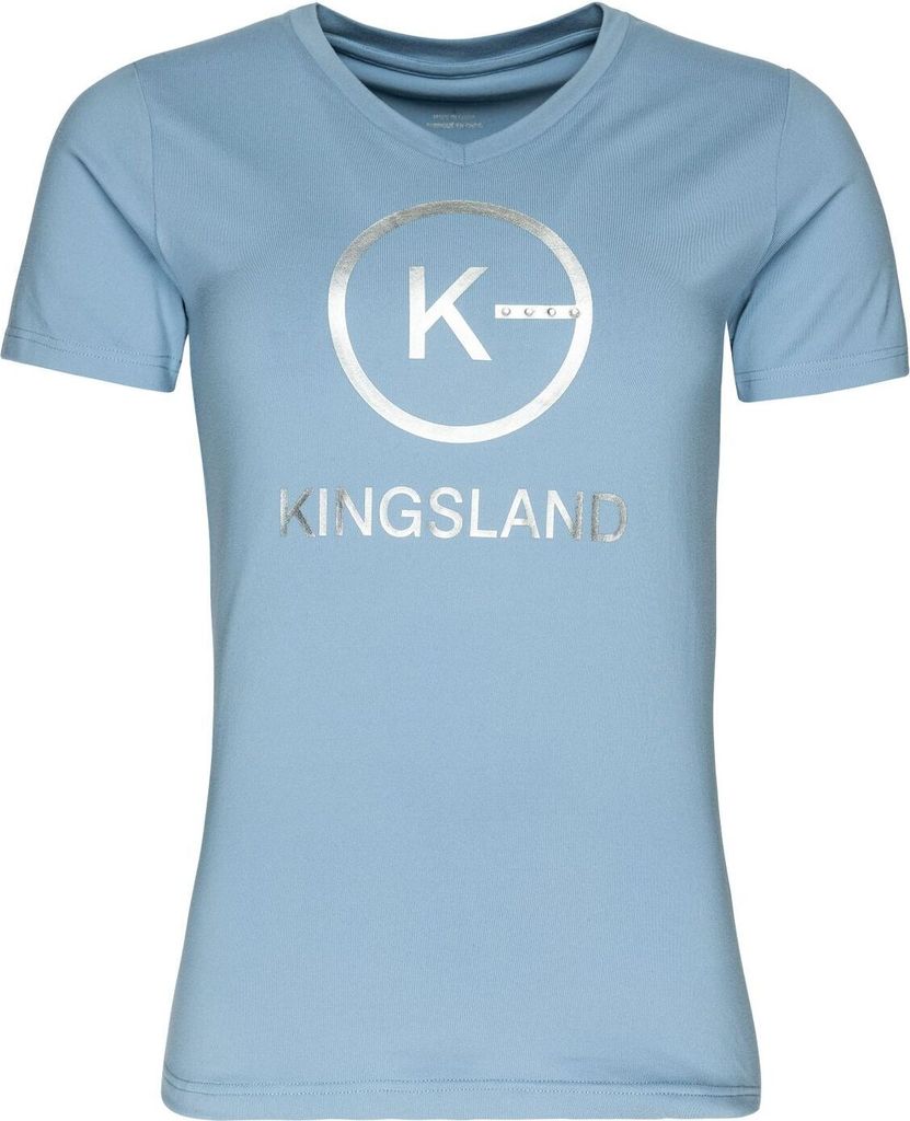 Kingsland T-Shirt Damen KLHelena FS 2024 Kurzarmshirt Blue Faded Denim L