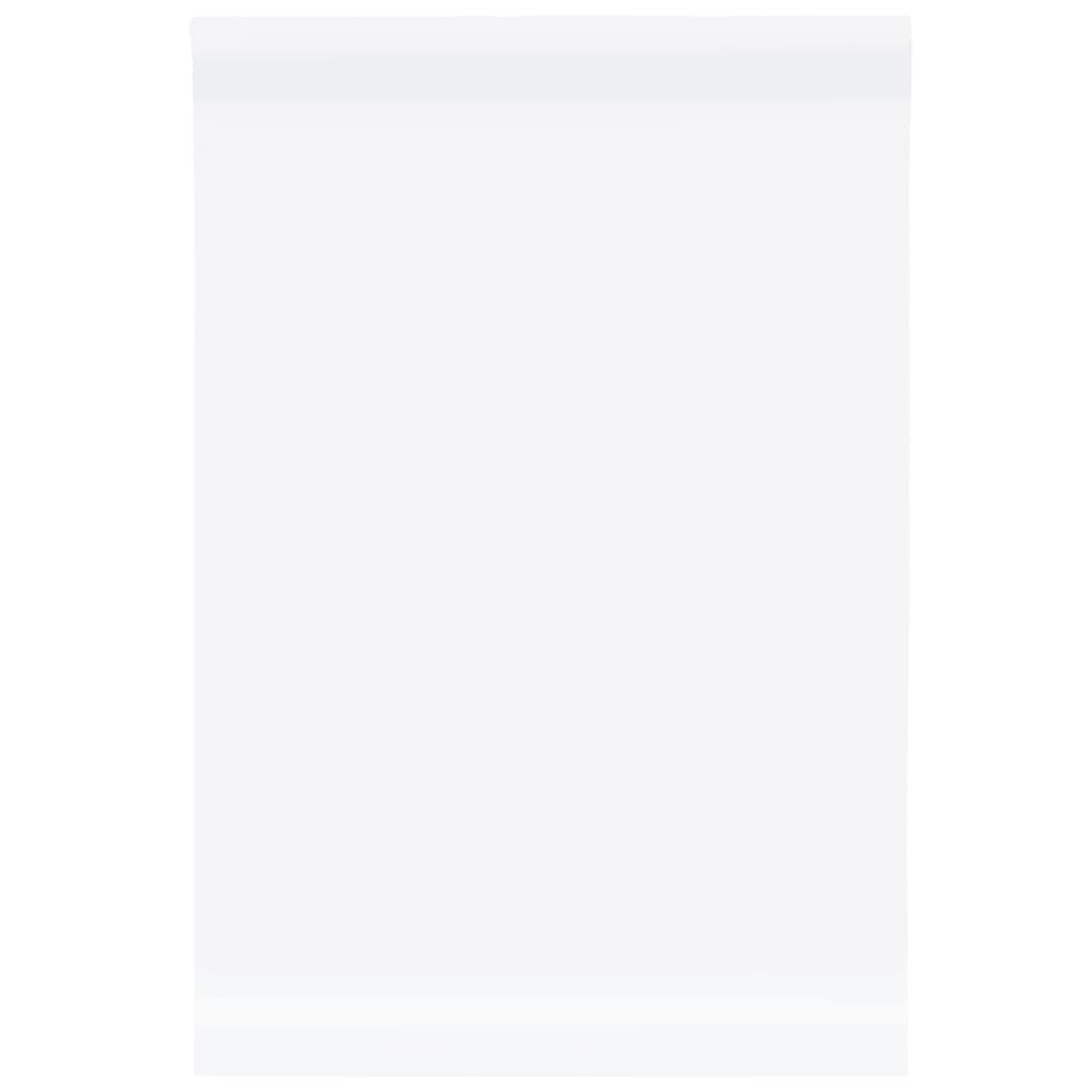 vidaXL Möbelaufkleber Selbstklebend Mattweiß 90x500 cm PVC