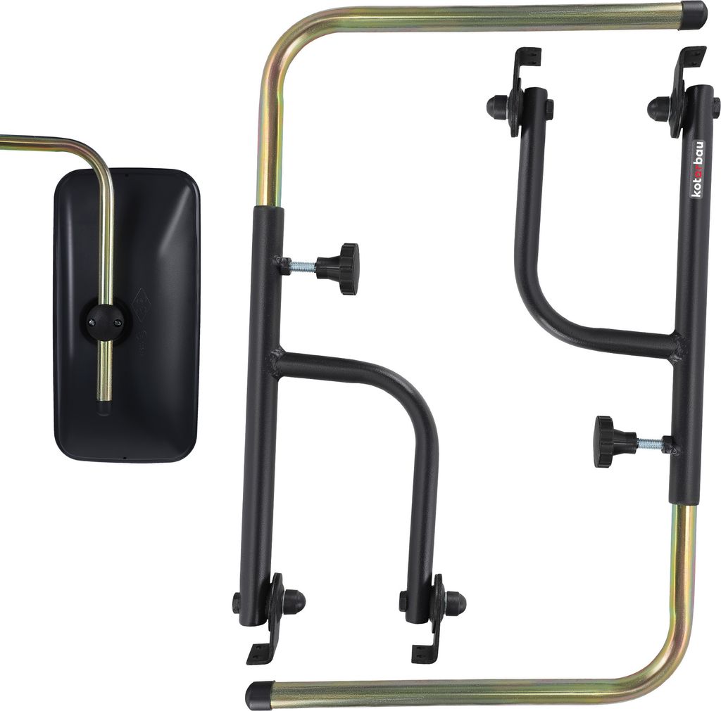 KOTARBAU Teleskop Spiegelhalter für Rückspiegel Traktor Universal verstellbar 48-71 x 33 cm 2 Stück Aluminium Teleskopspiegel Traktor Spiegela...
