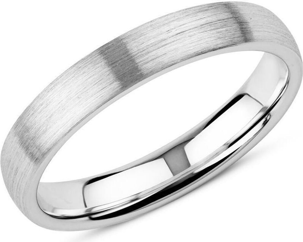 Ring für Herren von Unique aus gebürstetem 925er Silber (Größe: 58mm)