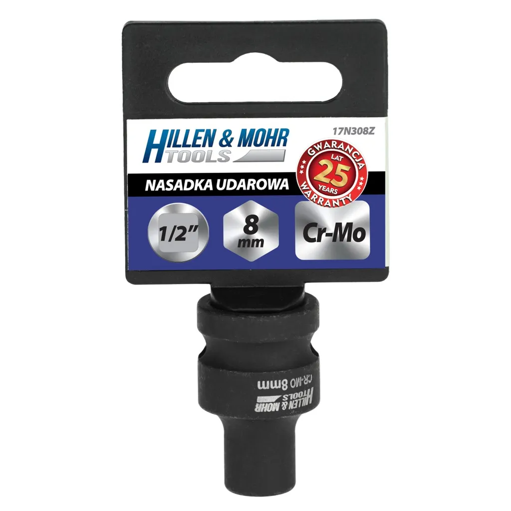 Bussola 17mm per Avvitatore a Impulsi 1/2'' in Acciaio Cr-Mo Professionale