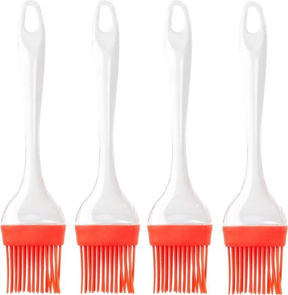 Pinceau de cuisine en silicone 21 cm pour marinade et barbecue extérieur