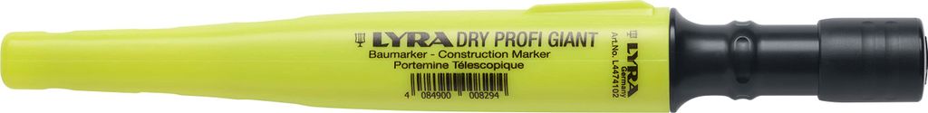 LYRA L4474102, DRY PROFI GIANT Baumarker, inkl. Spitzerpapier und Clip für alle Oberflächen