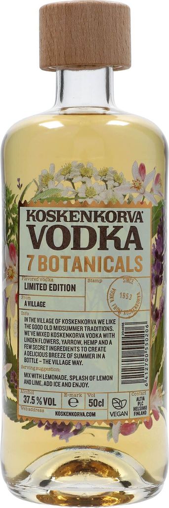 Koskenkorva 7 Botanicals Vodka 500 ml Limited Edition Produktbild 